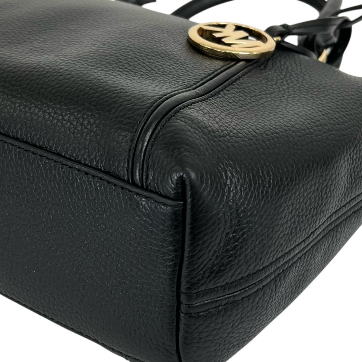 マイケルコース Michael Kors ハンドバッグ
 2WAYバッグ サッチェル ショルダーバッグ レザー 35S0GYZM2L ブラック 【SS】
 【中古】