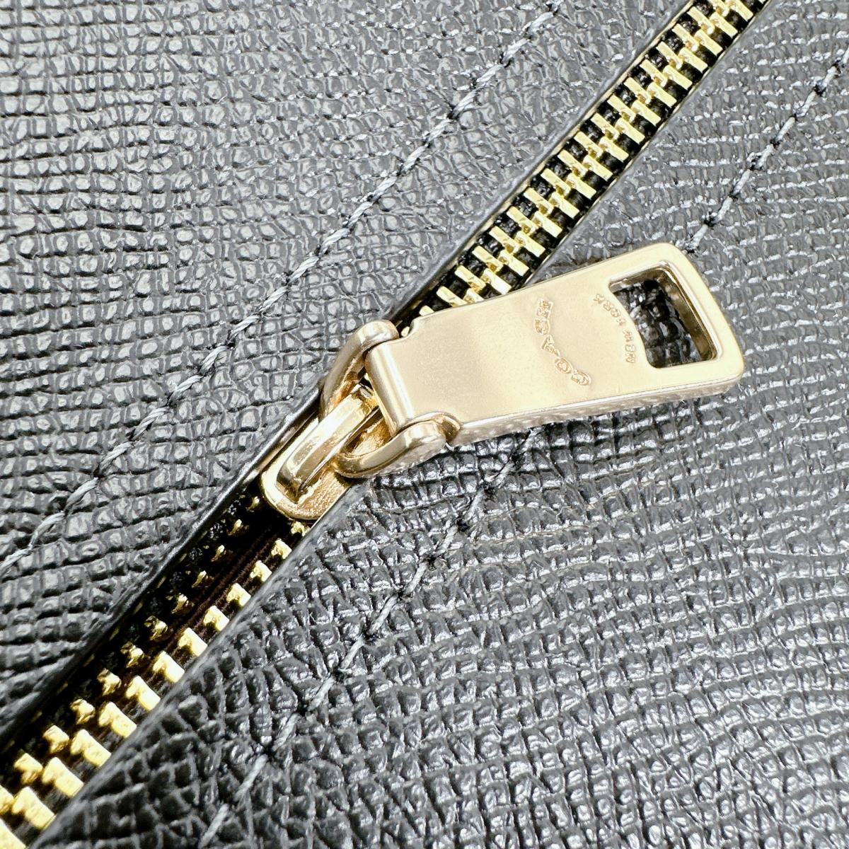 コーチ COACH トートバッグ
 クロスグレイン ギャラリートート レザー CH285 ブラック 【SS】
 【中古】