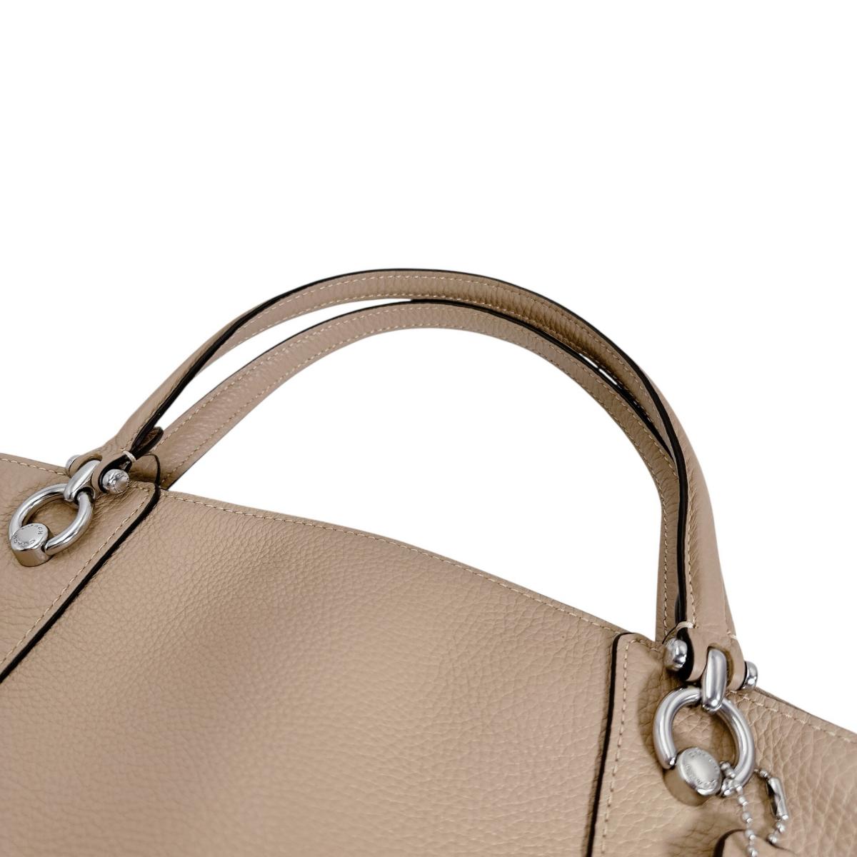 コーチ COACH ハンドバッグ
 2WAYバッグ サッチェル ケイシー レザー C6229 ベージュ 【SS】
 【中古】