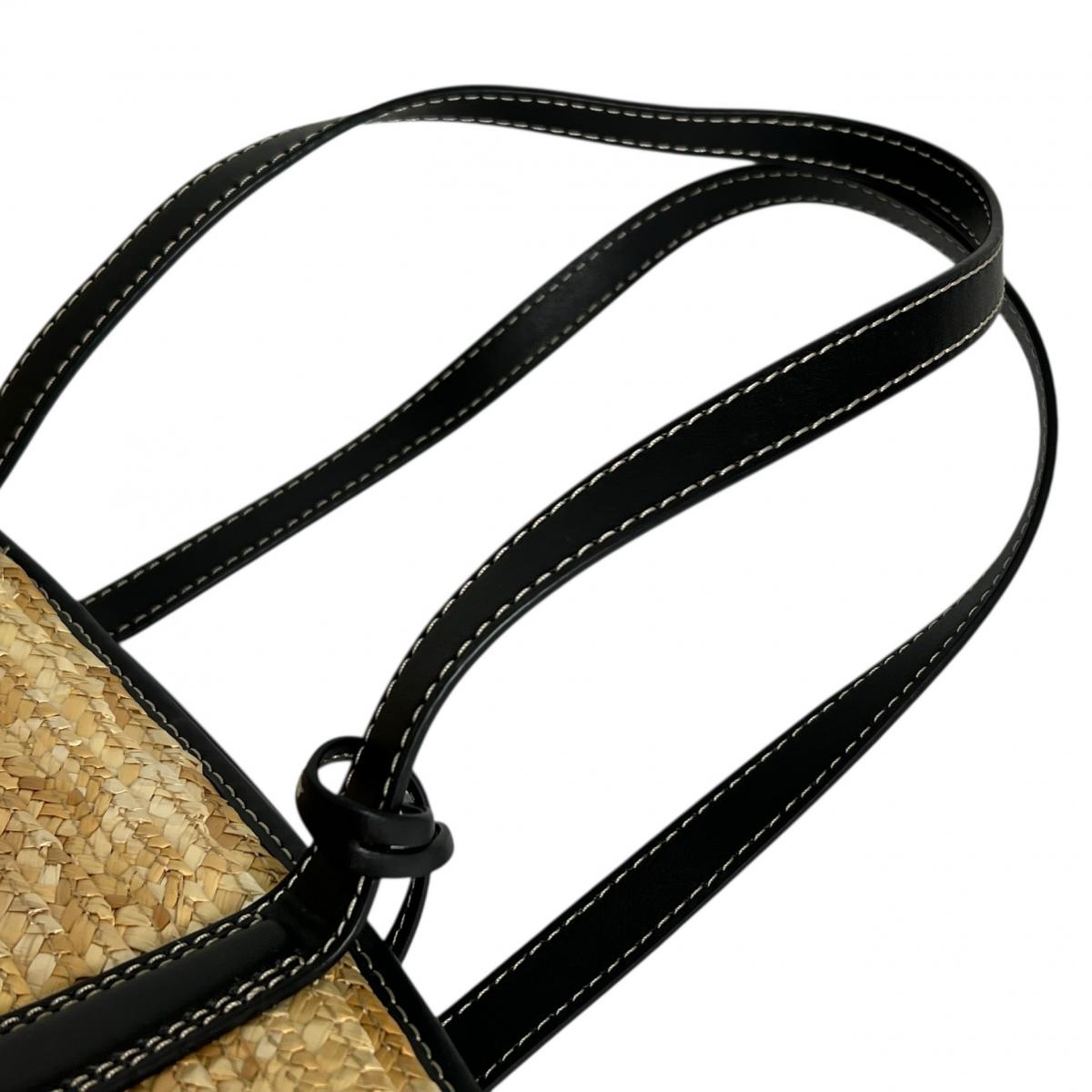 マイケルコース Michael Kors ハンドバッグ
 かごバッグ キンバー 大容量 キャンバス 35T2G7KT71 アイボリー×ブラック 【SS】
 【中古】