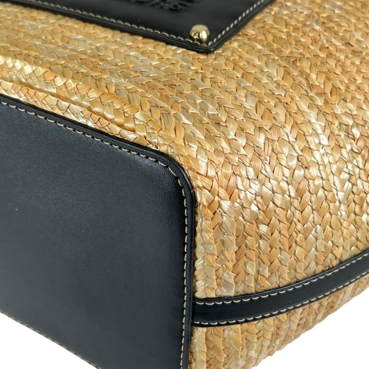 マイケルコース Michael Kors ハンドバッグ
 かごバッグ キンバー 大容量 キャンバス 35T2G7KT71 アイボリー×ブラック 【SS】
 【中古】