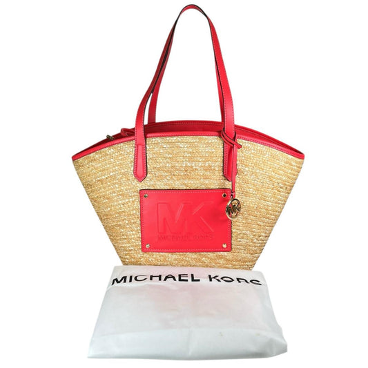 マイケルコース Michael Kors ハンドバッグ
 かごバッグ キンバー 訳あり品 キャンバス 35T2G7KT71 ピンク 【SS】
 【中古】