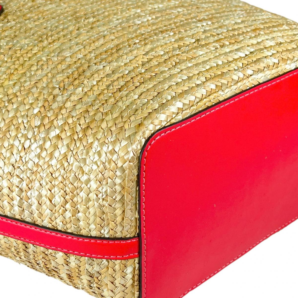 マイケルコース Michael Kors ハンドバッグ
 かごバッグ キンバー 訳あり品 キャンバス 35T2G7KT71 ピンク 【SS】
 【中古】