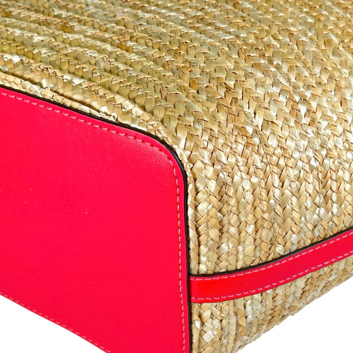 マイケルコース Michael Kors ハンドバッグ
 かごバッグ キンバー 訳あり品 キャンバス 35T2G7KT71 ピンク 【SS】
 【中古】