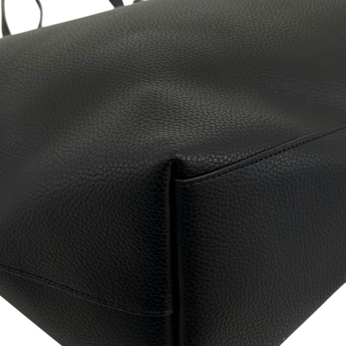 コーチ COACH トートバッグ
 肩掛け ファスナートート タウン レザー F72673 ブラック 【SS】
 【中古】