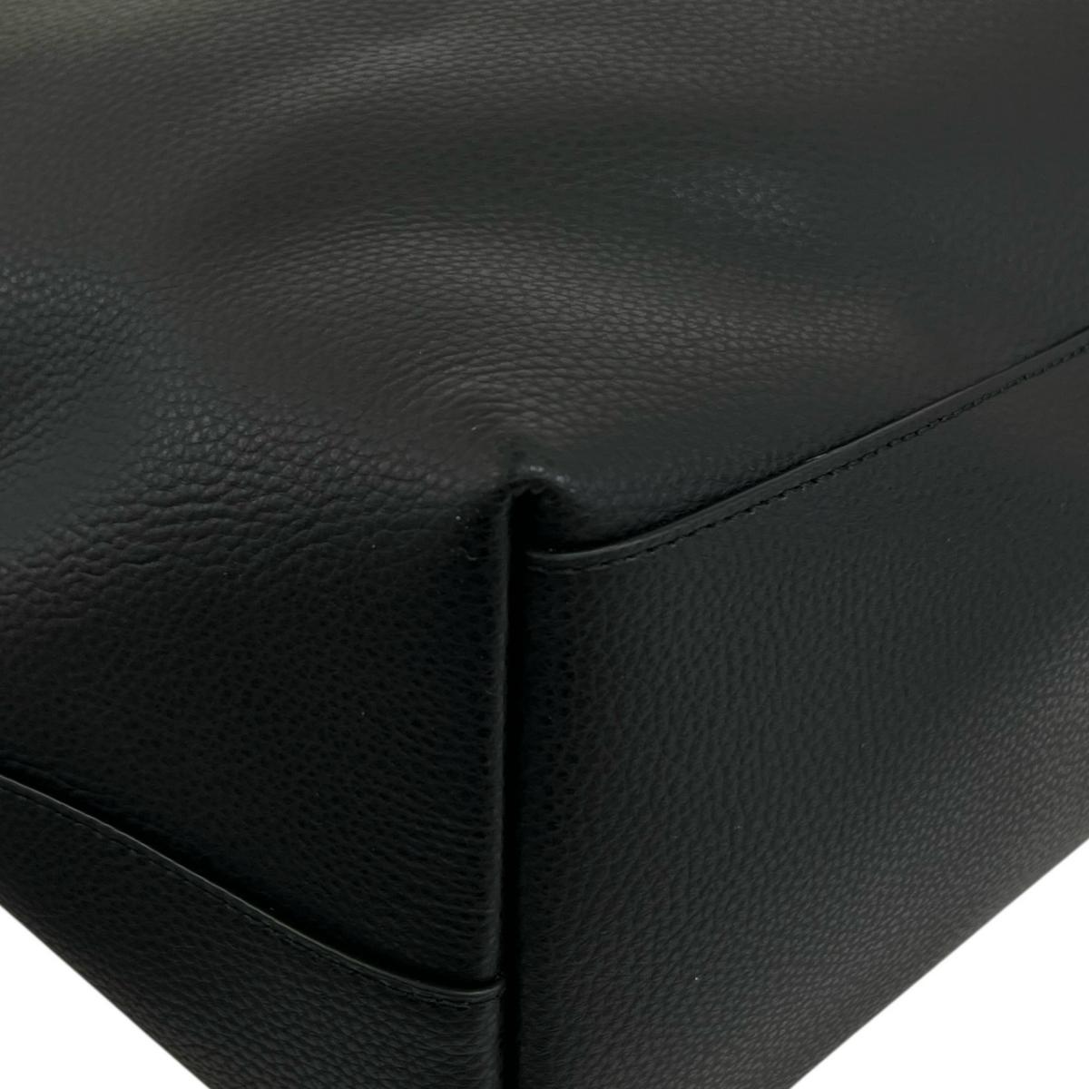 コーチ COACH トートバッグ
 肩掛け ファスナートート タウン レザー F72673 ブラック 【SS】
 【中古】