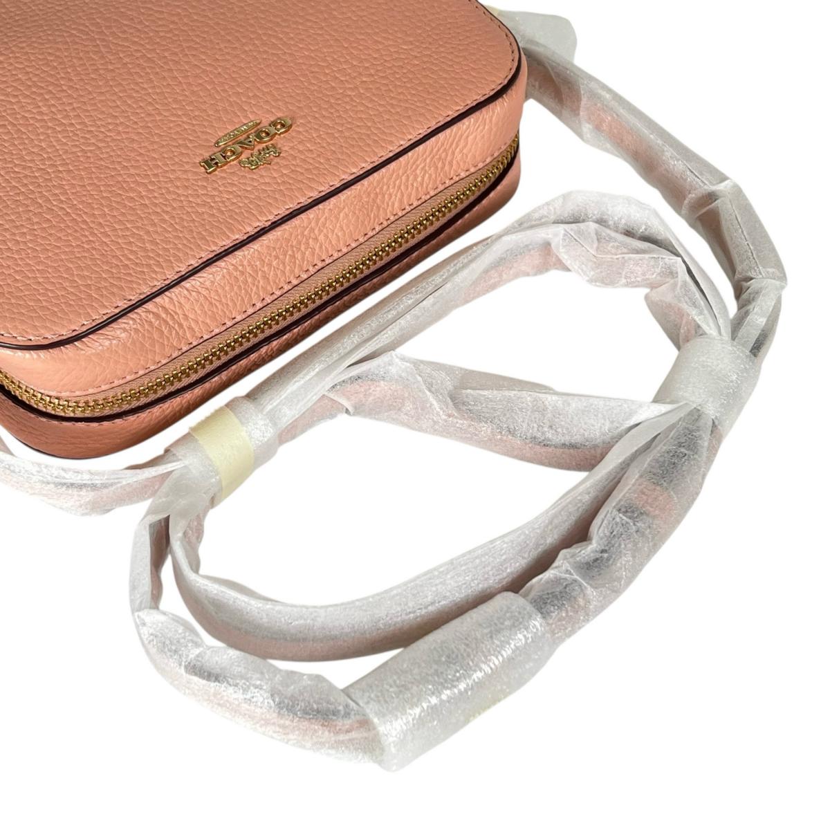 コーチ COACH ショルダーバッグ
 斜めがけ カメラバッグ レザー 87734 シェルピンク 【SS】
 【中古】