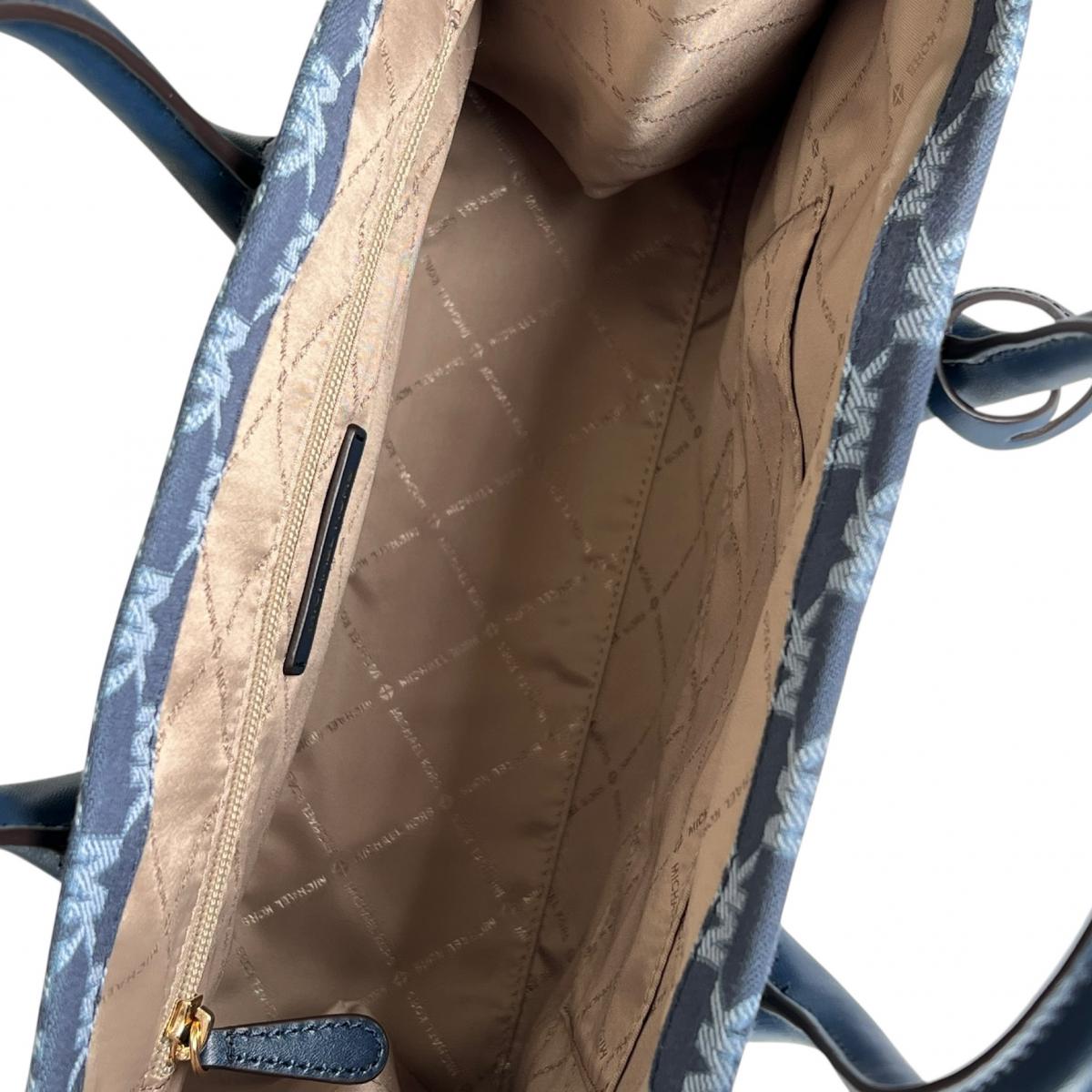 マイケルコース Michael Kors ハンドバッグ
 2WAYバッグ ショルダーバッグ キャンバス 35S2G7ZT6J ブルー 【SS】
 【中古】