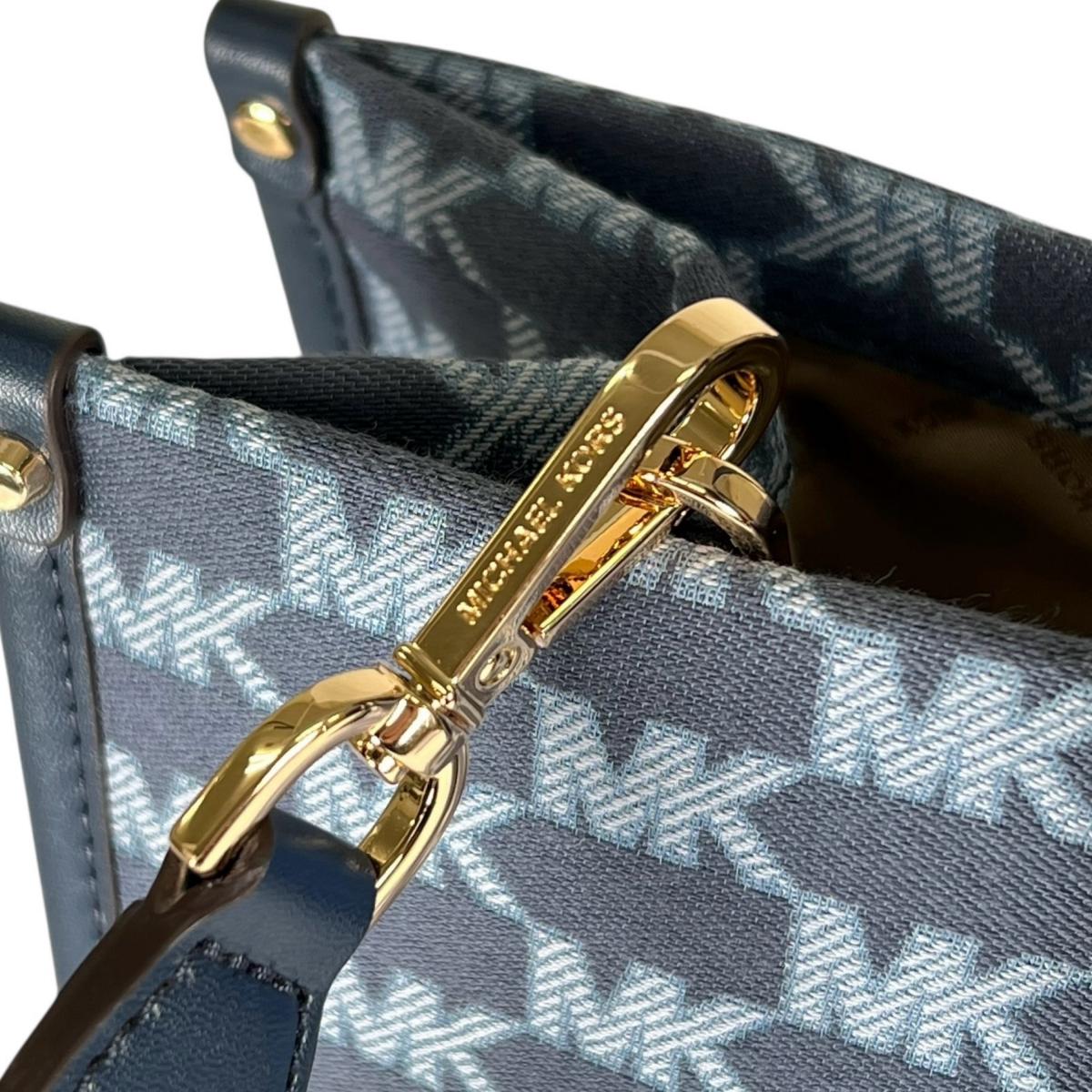 マイケルコース Michael Kors ハンドバッグ
 2WAYバッグ ショルダーバッグ キャンバス 35S2G7ZT6J ブルー 【SS】
 【中古】