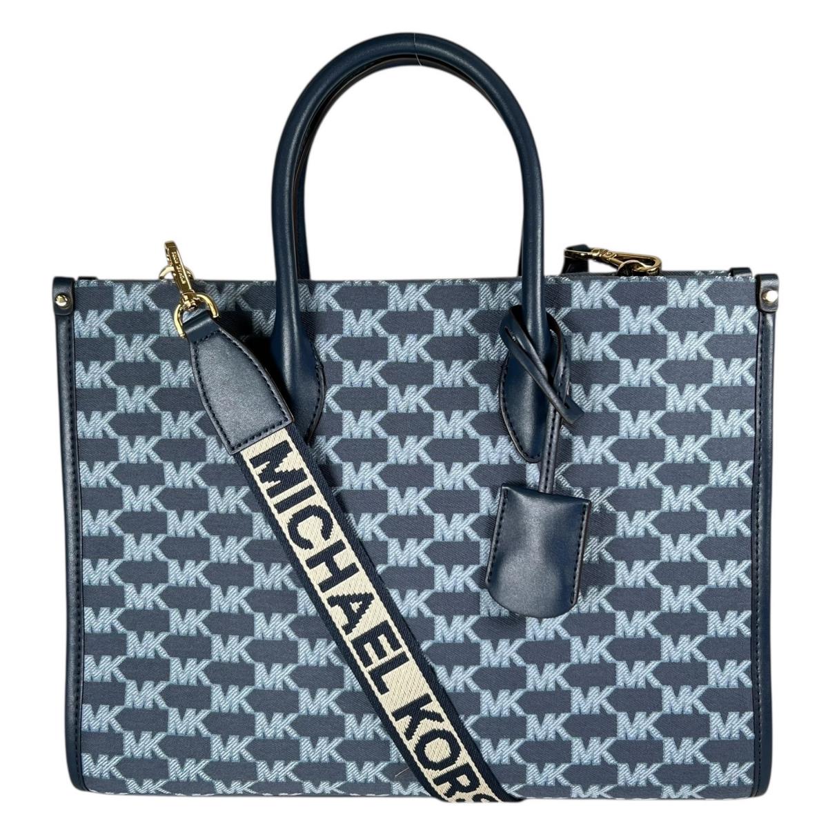 マイケルコース Michael Kors ハンドバッグ
 2WAYバッグ ショルダーバッグ キャンバス 35S2G7ZT6J ブルー 【SS】
 【中古】