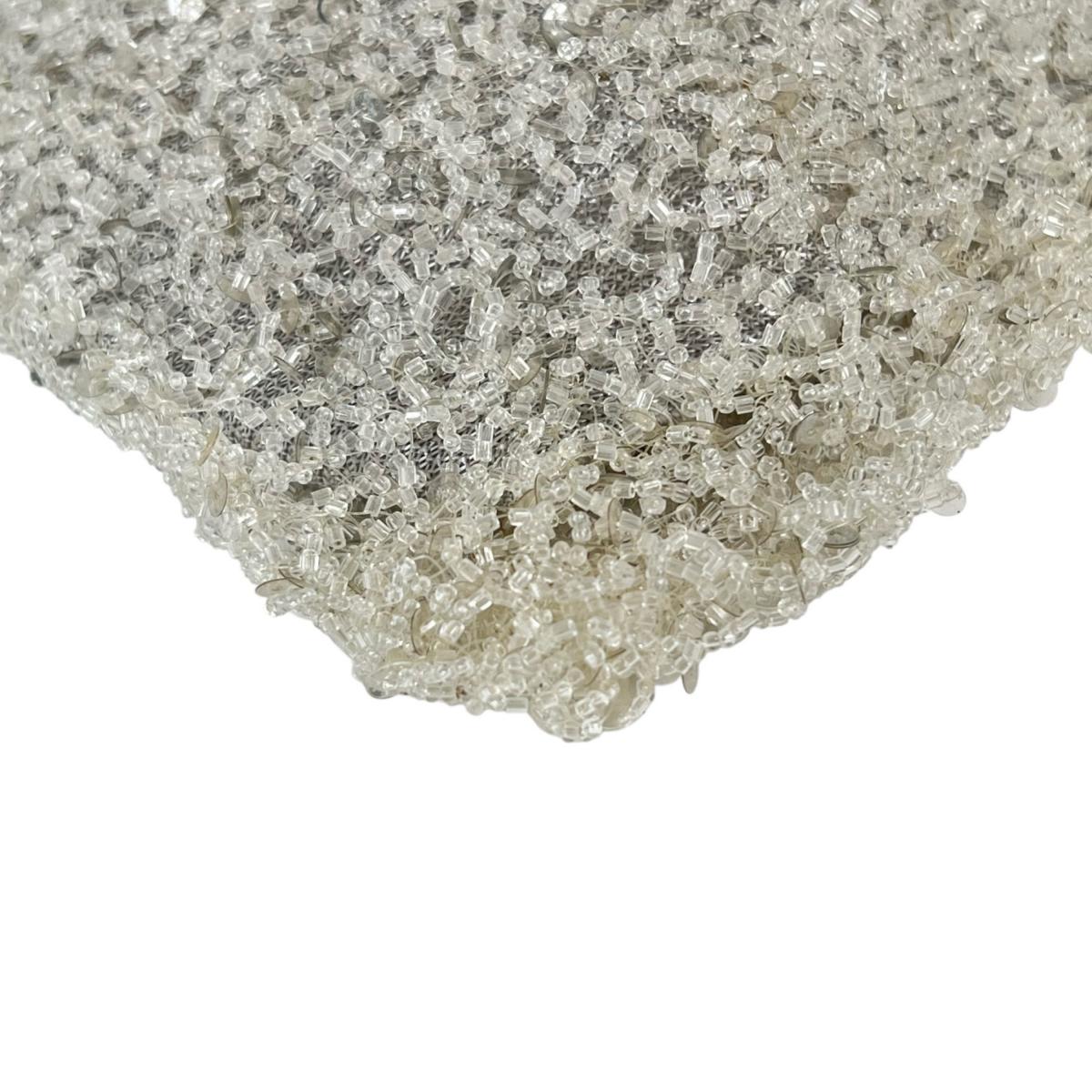 アンテプリマ ANTEPRIMA ハンドバッグ
 ワイヤーバッグ パーティー スパンコール/ラインストーン ワイヤー アイボリー 【SS】
 【中古】