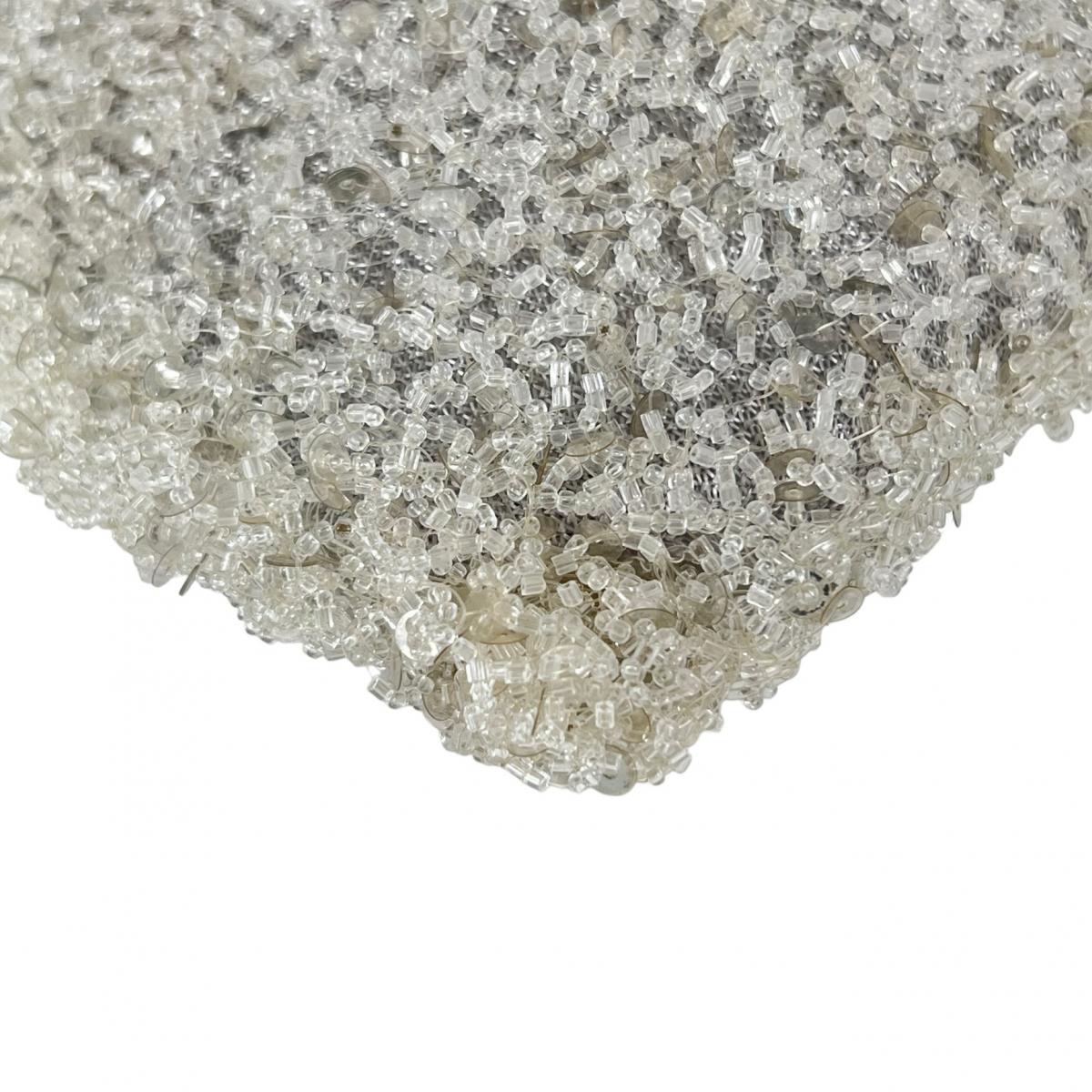 アンテプリマ ANTEPRIMA ハンドバッグ
 ワイヤーバッグ パーティー スパンコール/ラインストーン ワイヤー アイボリー 【SS】
 【中古】