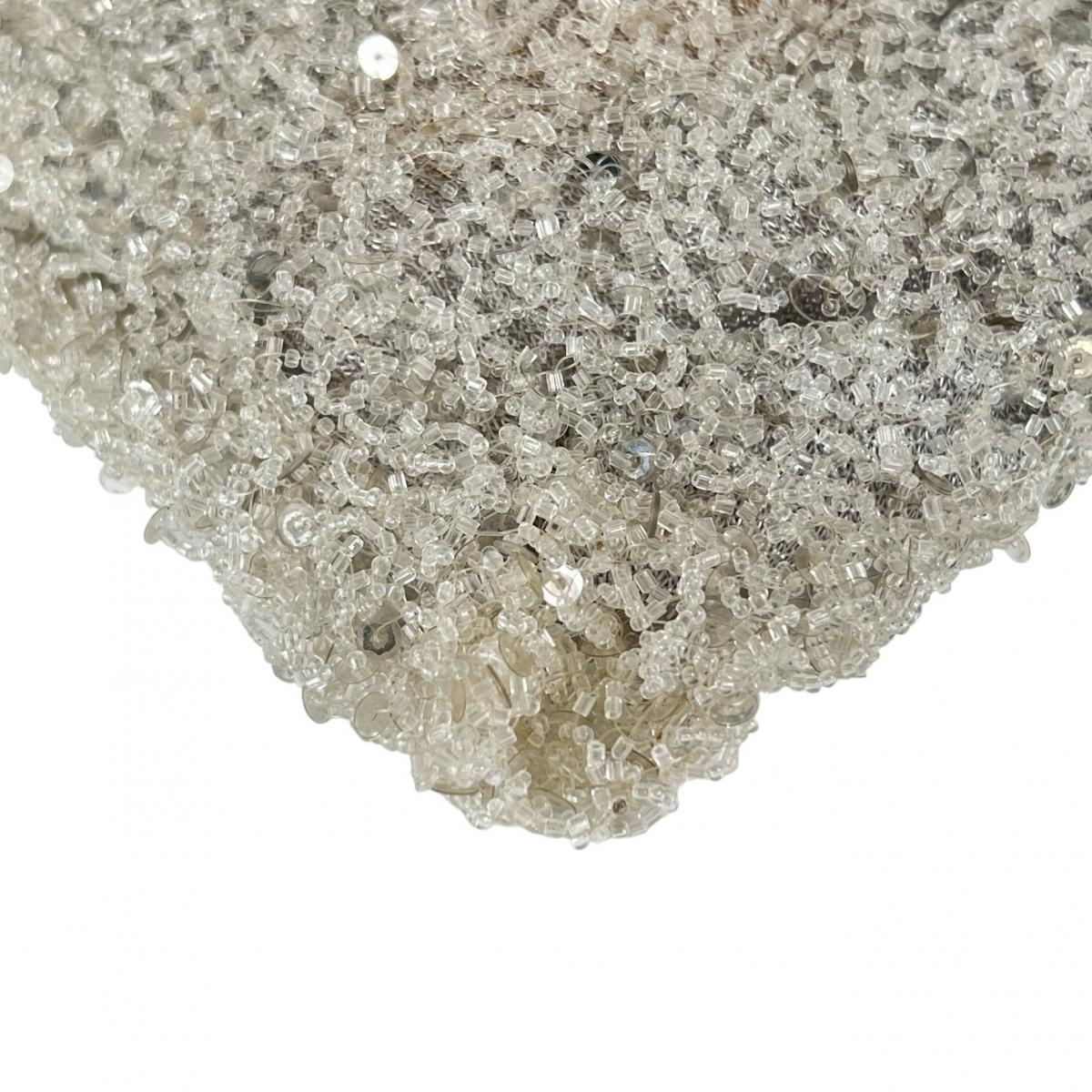 アンテプリマ ANTEPRIMA ハンドバッグ
 ワイヤーバッグ パーティー スパンコール/ラインストーン ワイヤー アイボリー 【SS】
 【中古】