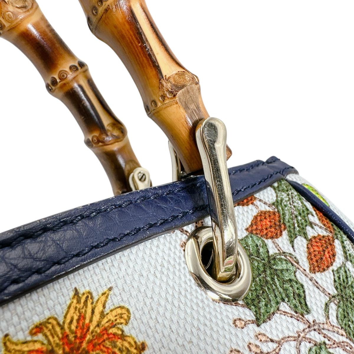 グッチ GUCCI ハンドバッグ
 ハンドバッグ 日本50周年記念 バンブー キャンバス 336032 マルチカラー 【SS】
 【中古】