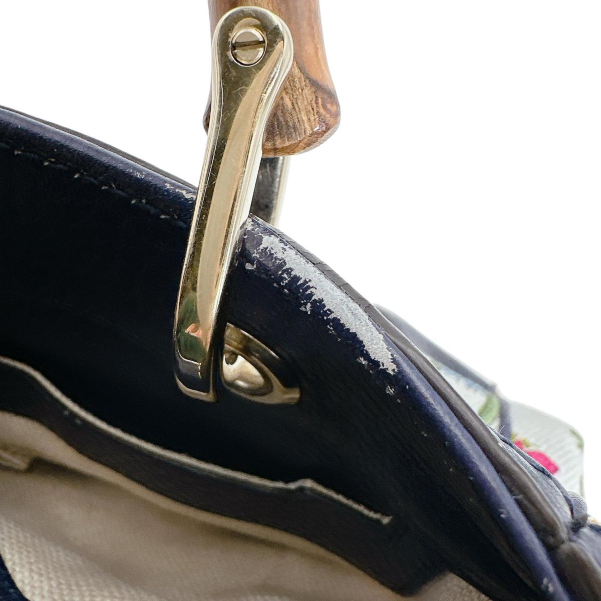 グッチ GUCCI ハンドバッグ
 ハンドバッグ 日本50周年記念 バンブー キャンバス 336032 マルチカラー 【SS】
 【中古】