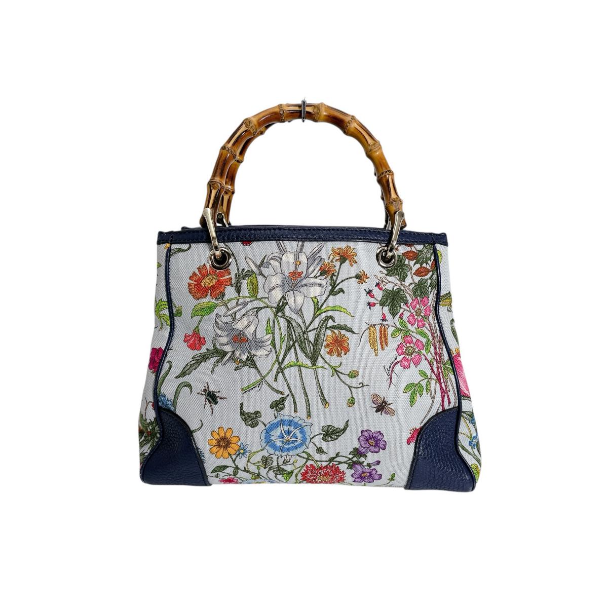 グッチ GUCCI ハンドバッグ
 ハンドバッグ 日本50周年記念 バンブー キャンバス 336032 マルチカラー 【SS】
 【中古】