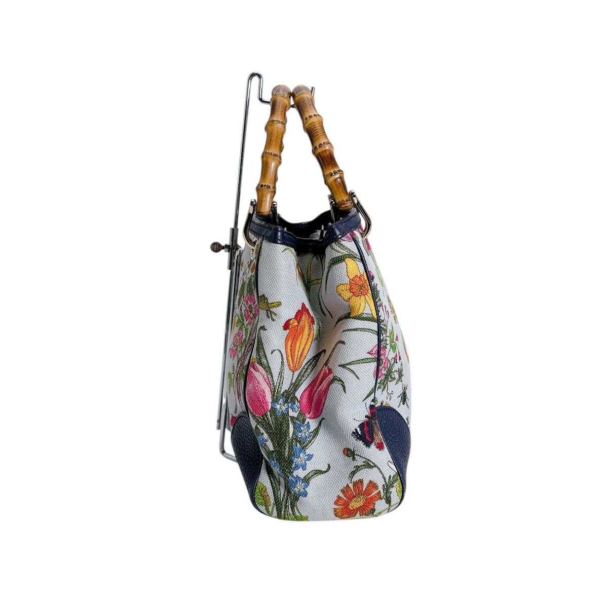 グッチ GUCCI ハンドバッグ
 ハンドバッグ 日本50周年記念 バンブー キャンバス 336032 マルチカラー 【SS】
 【中古】