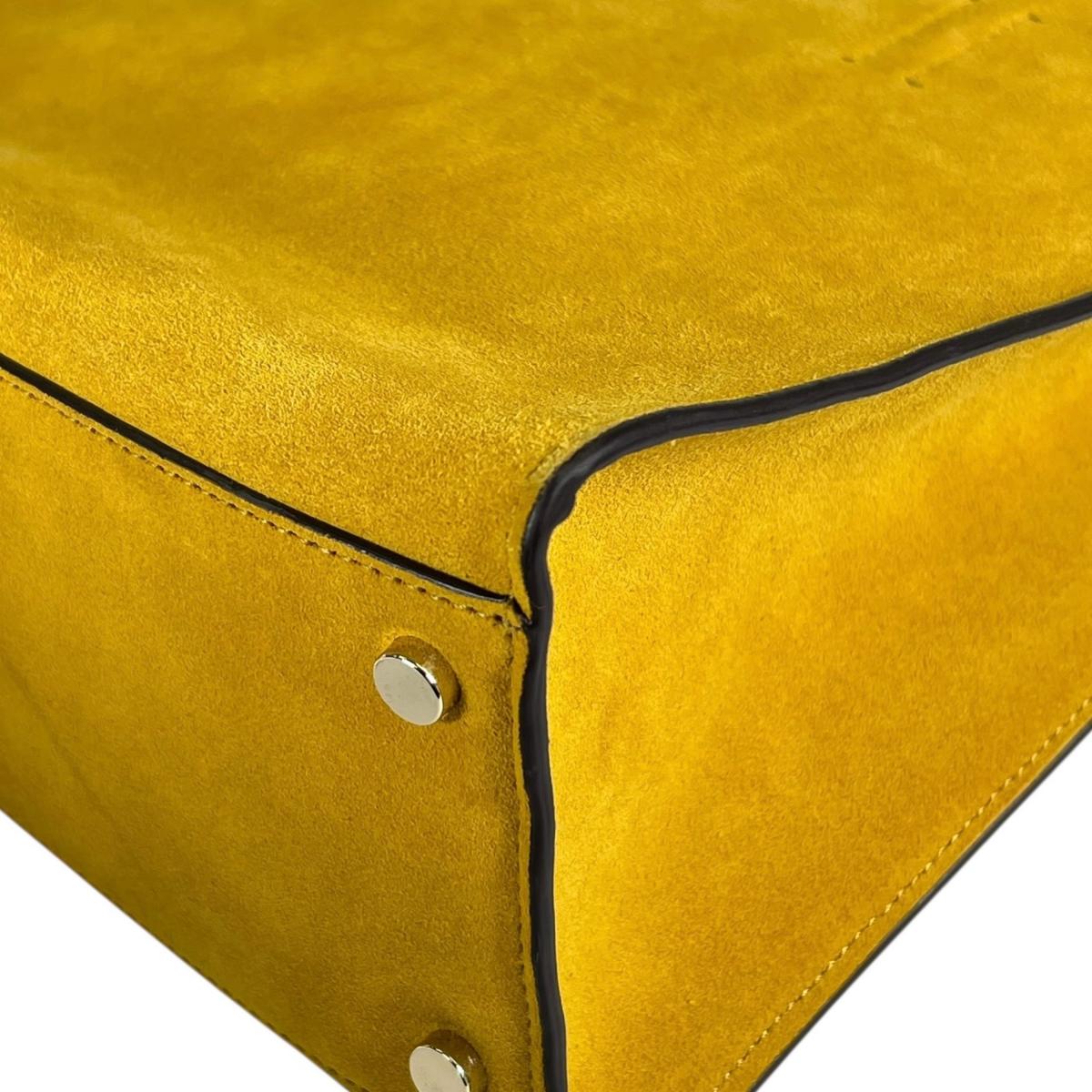 ケイトスペード Kate Spade ハンドバッグ
 2WAYバッグ サム スエード ショルダーバッグ スウェード イエロー 【SS】
 【中古】