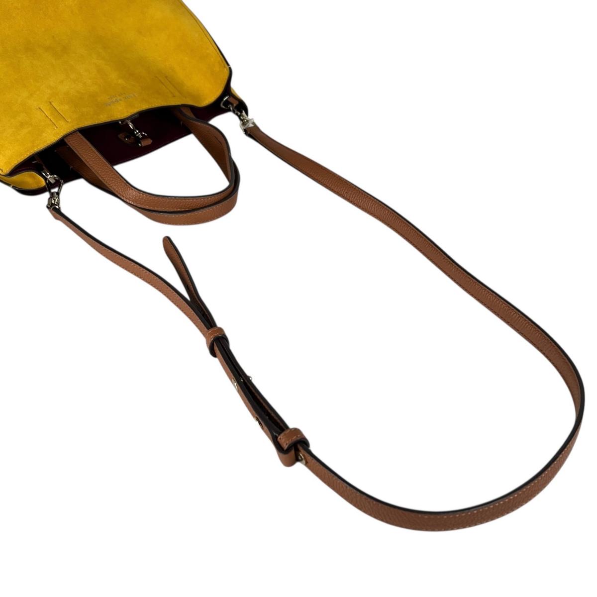 ケイトスペード Kate Spade ハンドバッグ
 2WAYバッグ サム スエード ショルダーバッグ スウェード イエロー 【SS】
 【中古】