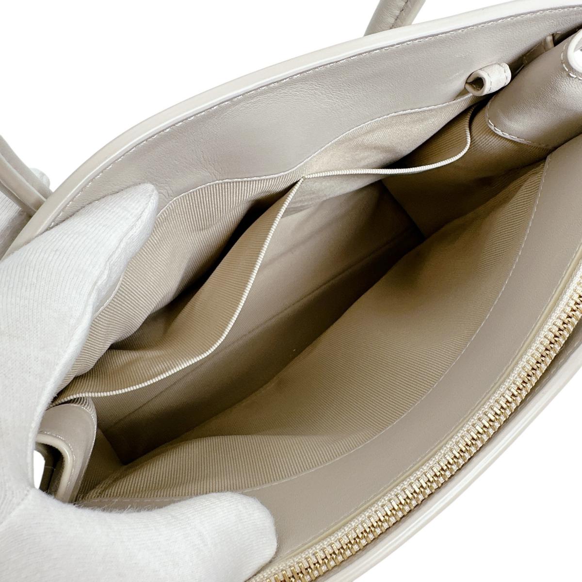 フルラ Furla ハンドバッグ
 型押しレザー テッサ レザー 26493 グレー 【SS】
 【中古】