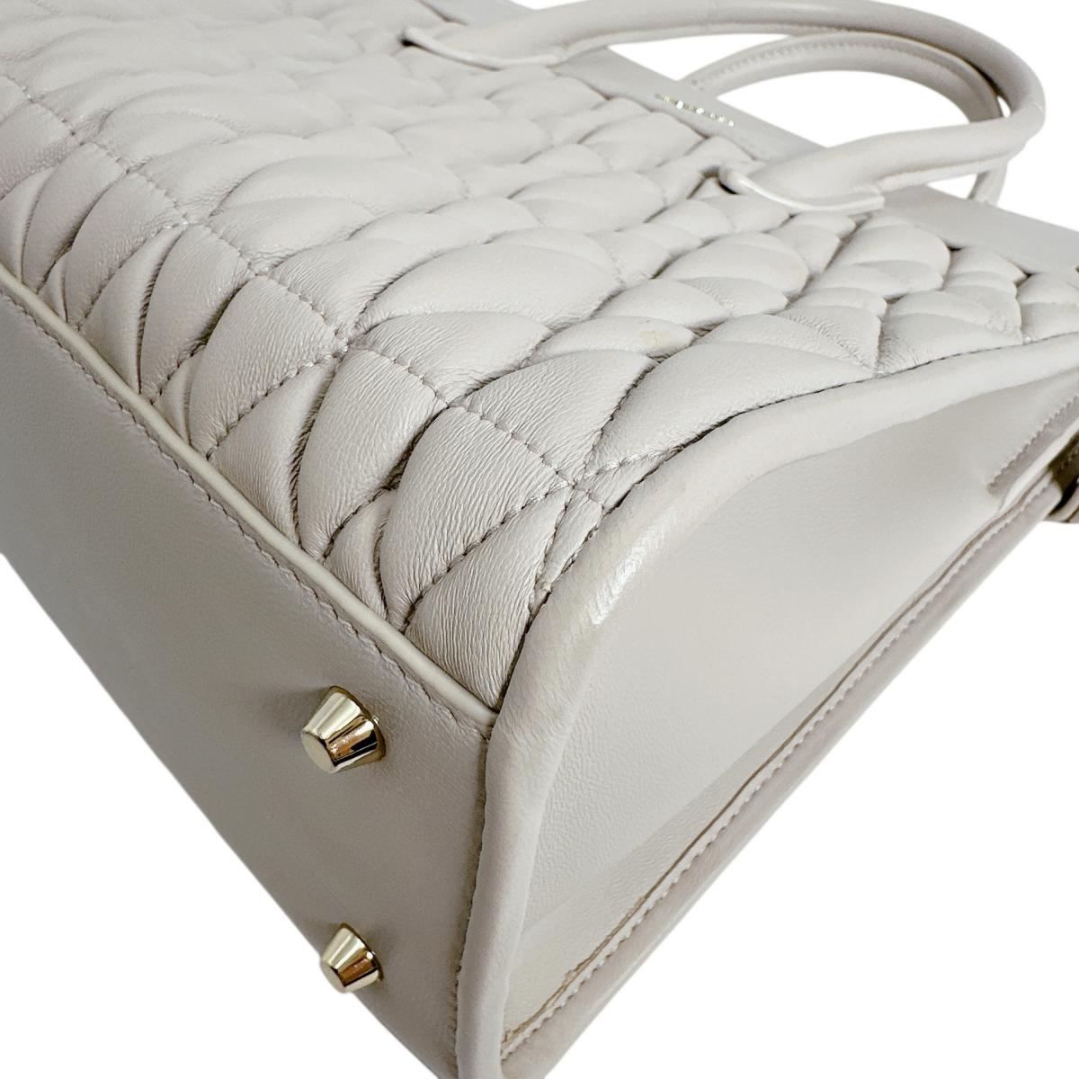 フルラ Furla ハンドバッグ
 型押しレザー テッサ レザー 26493 グレー 【SS】
 【中古】