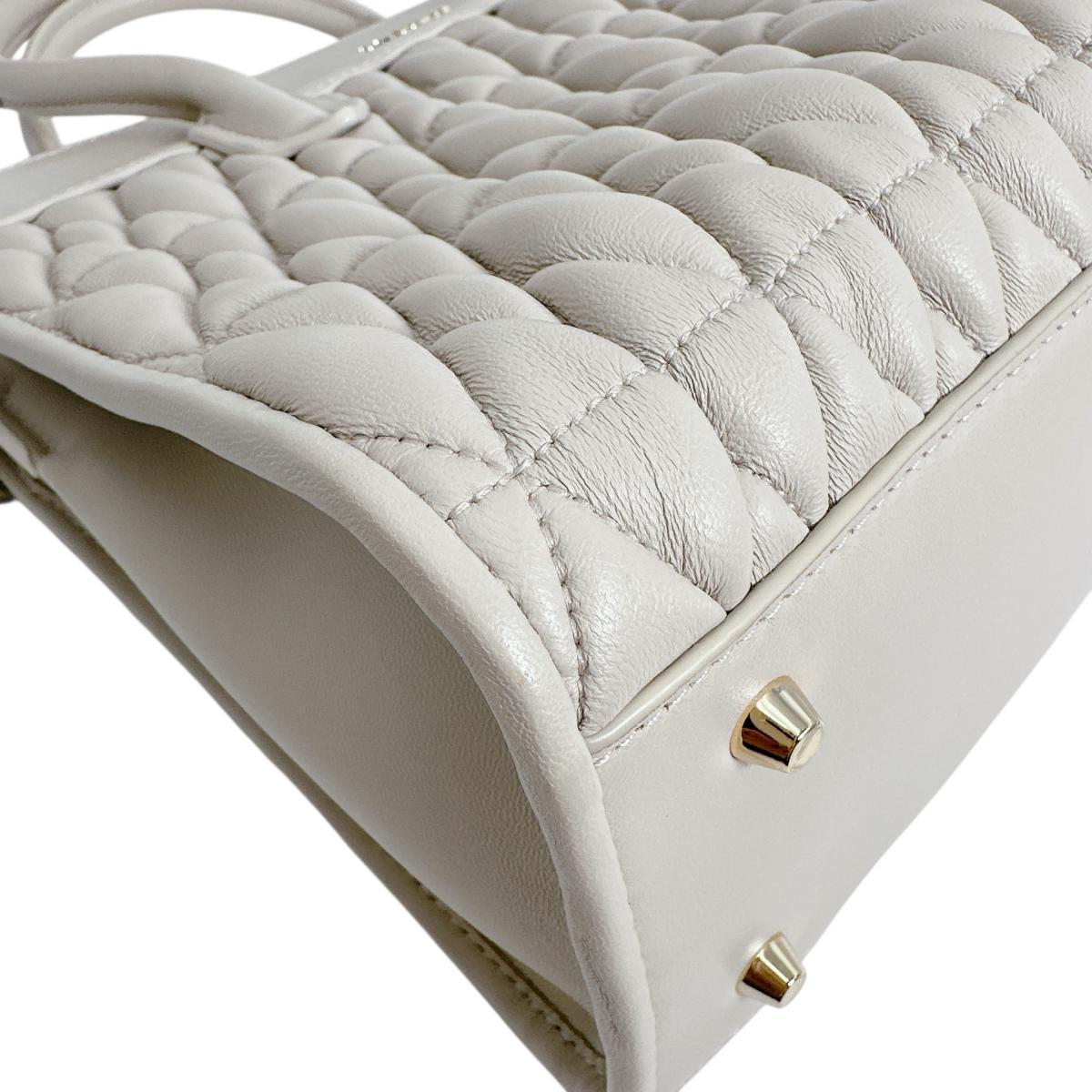 フルラ Furla ハンドバッグ
 型押しレザー テッサ レザー 26493 グレー 【SS】
 【中古】