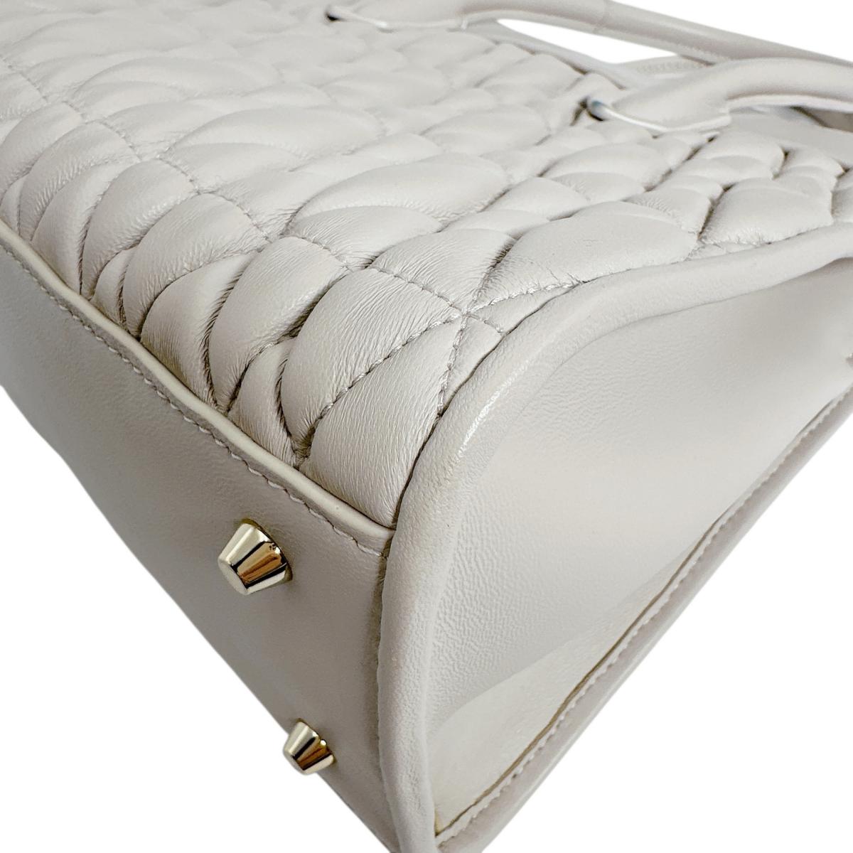 フルラ Furla ハンドバッグ
 型押しレザー テッサ レザー 26493 グレー 【SS】
 【中古】