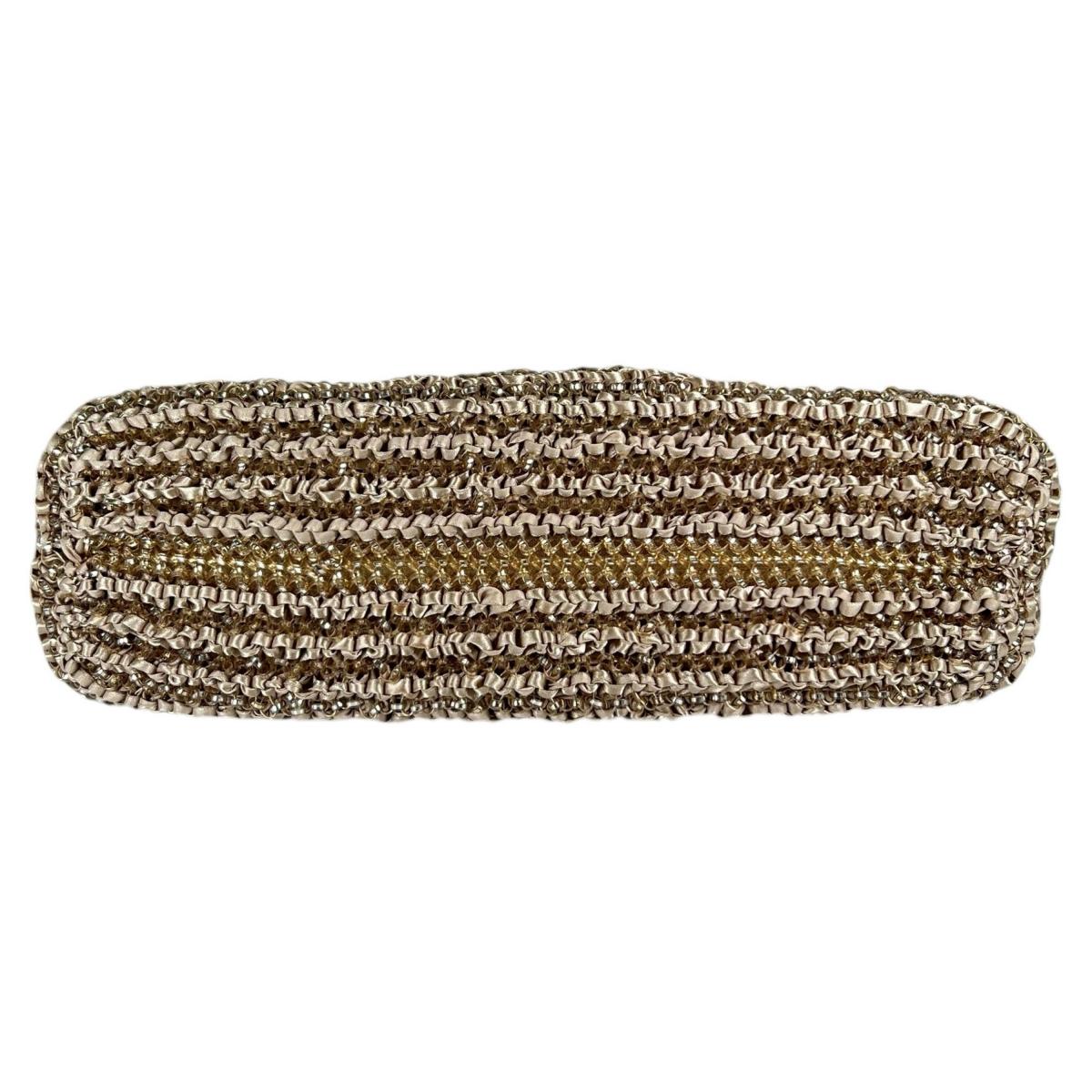 アンテプリマ ANTEPRIMA トートバッグ
 2WAYバッグ ワイヤーバッグ ワイヤー ゴールド×ベージュ 【SS】
 【中古】