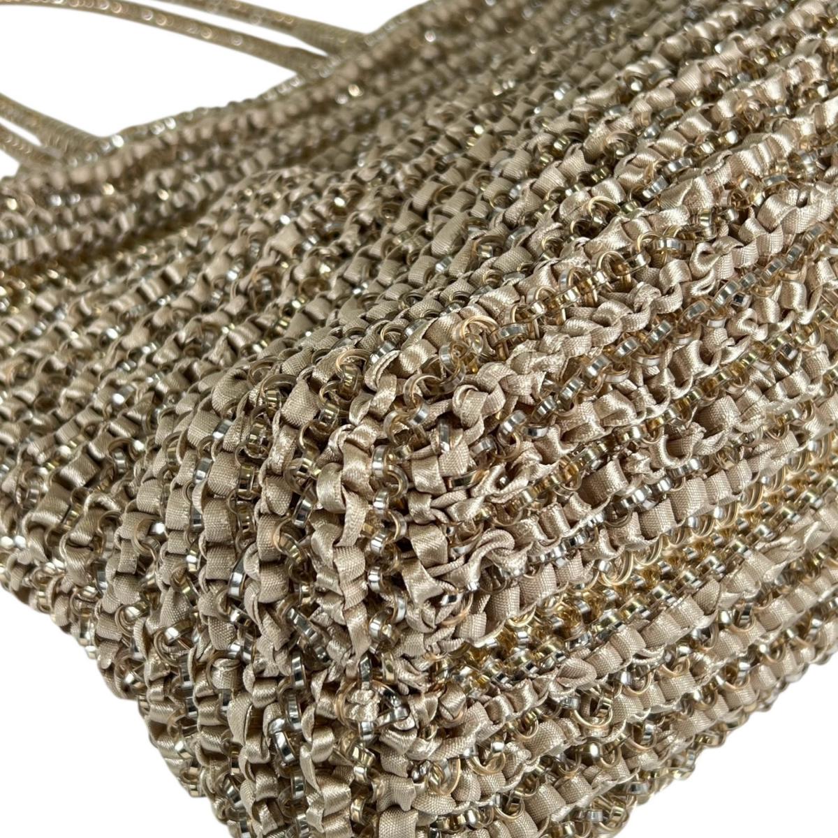 アンテプリマ ANTEPRIMA トートバッグ
 2WAYバッグ ワイヤーバッグ ワイヤー ゴールド×ベージュ 【SS】
 【中古】