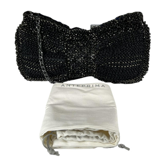 アンテプリマ ANTEPRIMA ショルダーバッグ
 ワイヤーバッグ クラッチバッグ リボン型 ワイヤー ブラック 【SS】
 【中古】