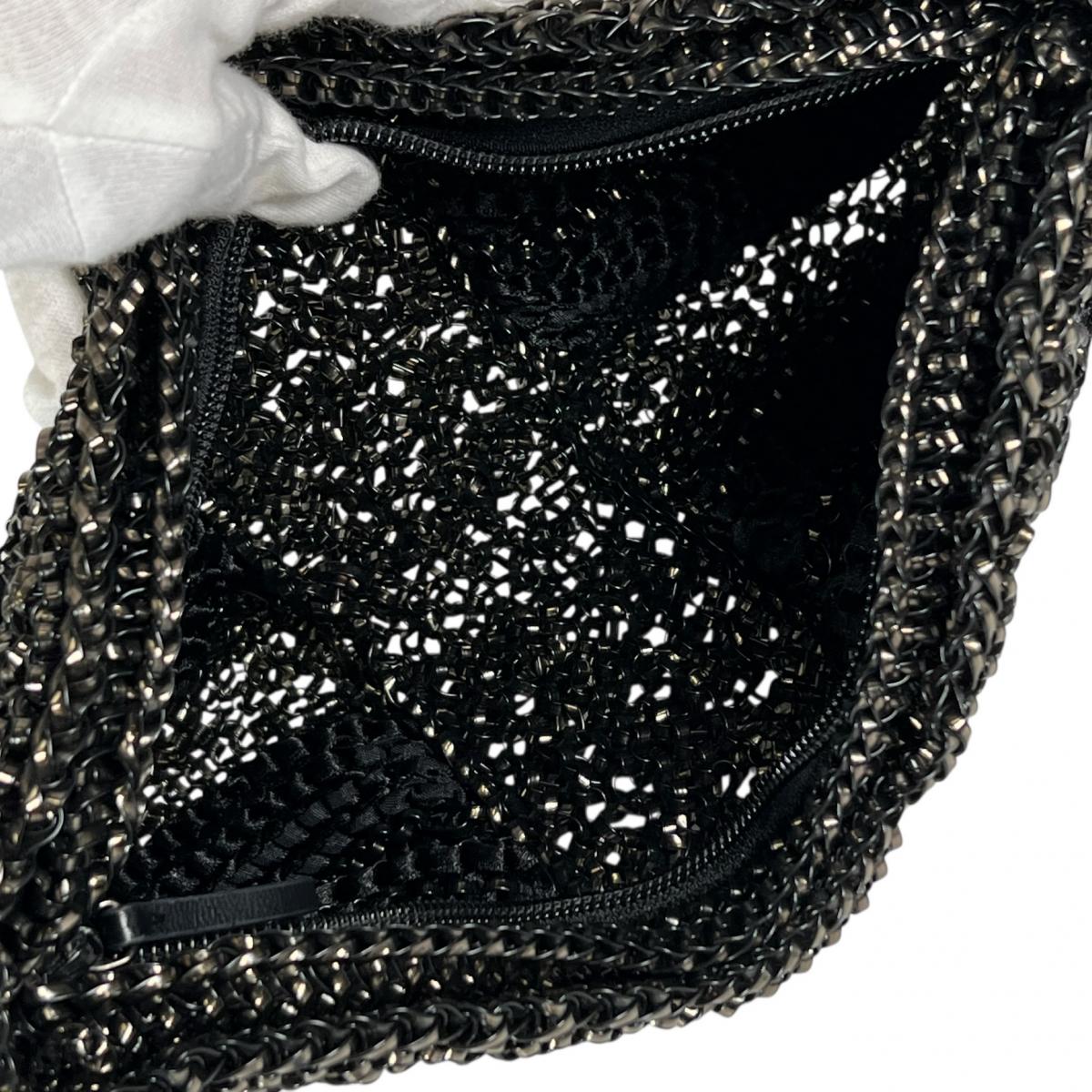 アンテプリマ ANTEPRIMA ショルダーバッグ
 ワイヤーバッグ クラッチバッグ リボン型 ワイヤー ブラック 【SS】
 【中古】