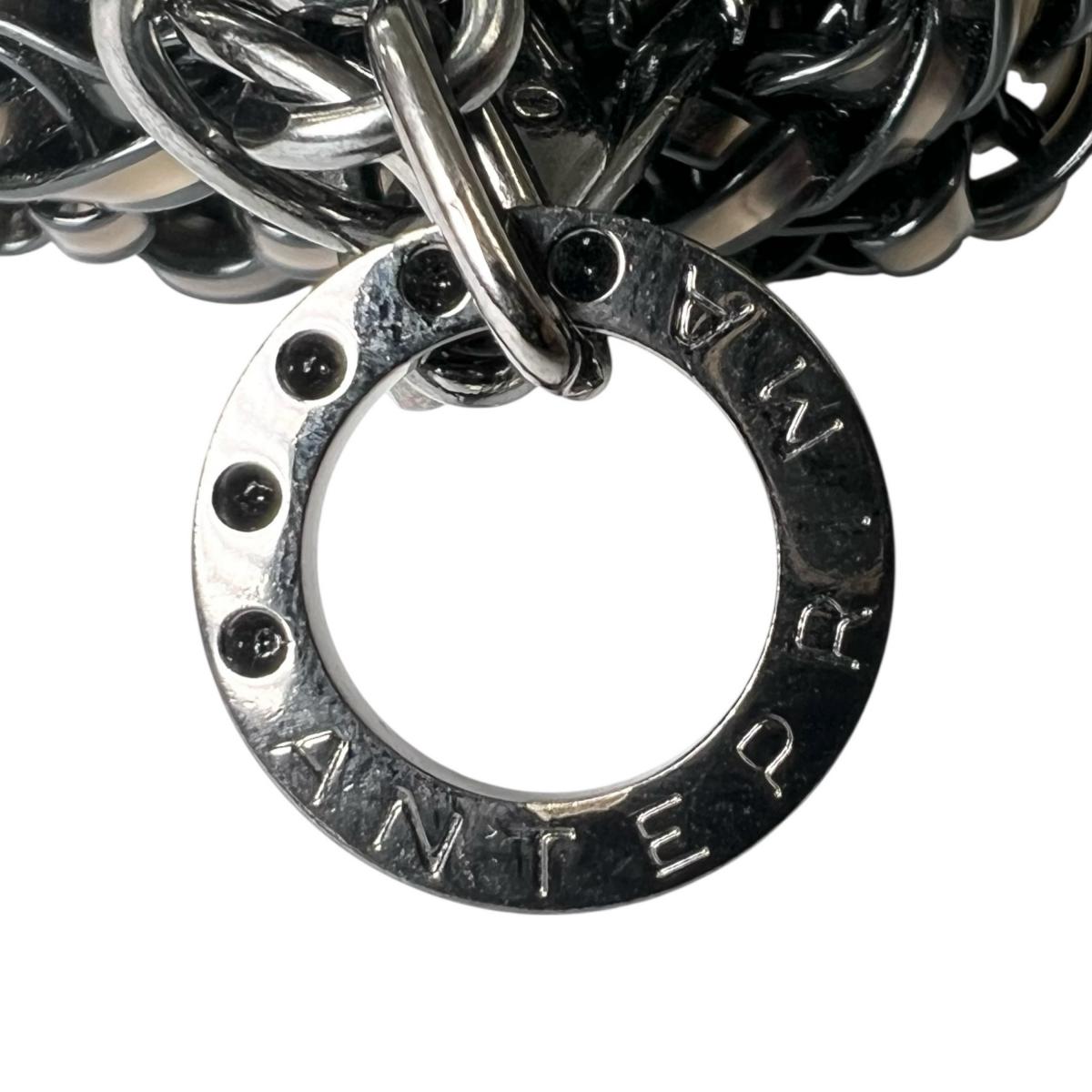 アンテプリマ ANTEPRIMA ショルダーバッグ
 ワイヤーバッグ クラッチバッグ リボン型 ワイヤー ブラック 【SS】
 【中古】