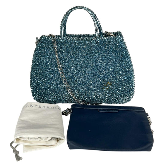 アンテプリマ ANTEPRIMA ハンドバッグ
 ワイヤーバッグ パーティー お出かけ ワイヤー ライトブルー 【SS】
 【中古】