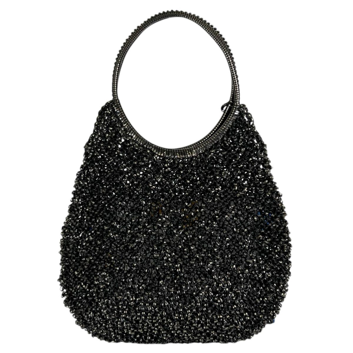 アンテプリマ ANTEPRIMA ハンドバッグ
 ワイヤーバッグ パーティー ワイヤー ブラック×シルバー 【SS】
 【中古】