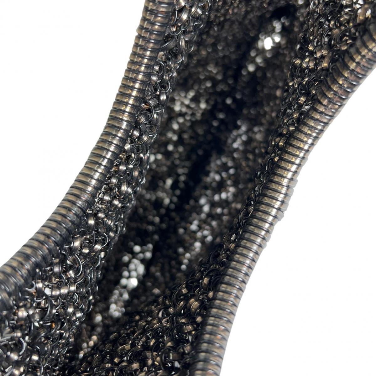 アンテプリマ ANTEPRIMA ハンドバッグ
 ワイヤーバッグ パーティー ワイヤー ブラック×シルバー 【SS】
 【中古】