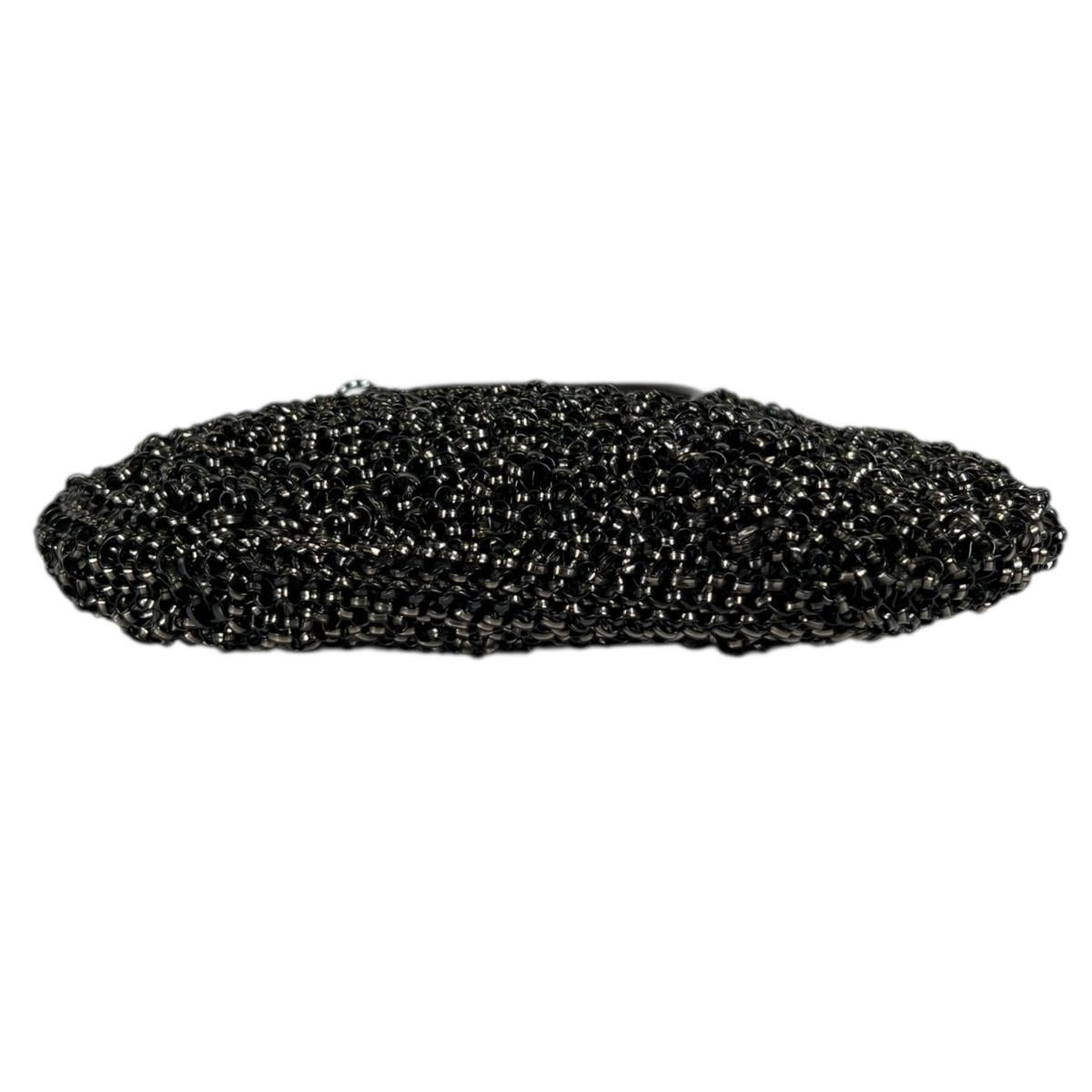 アンテプリマ ANTEPRIMA ハンドバッグ
 ワイヤーバッグ パーティー ワイヤー ブラック×シルバー 【SS】
 【中古】