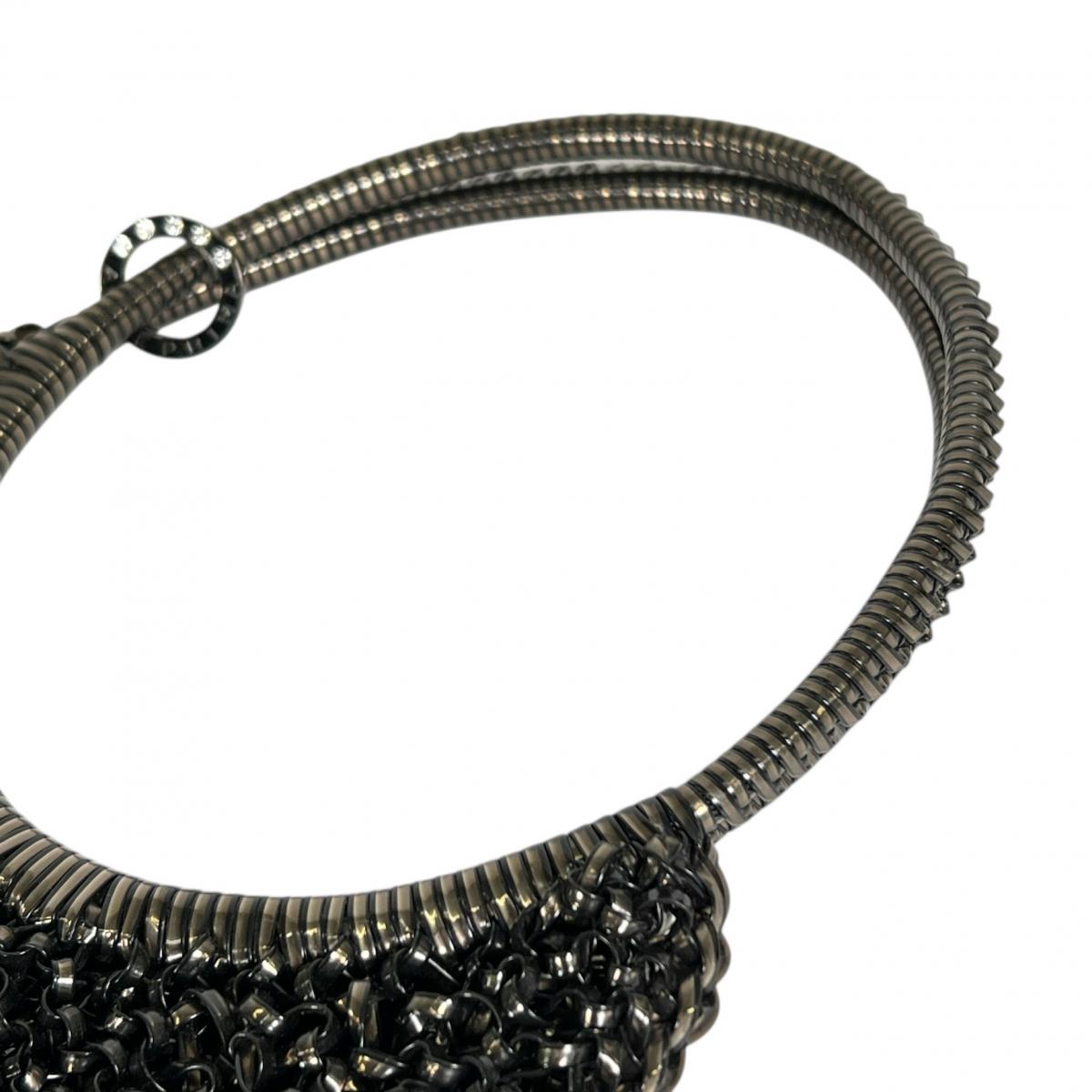 アンテプリマ ANTEPRIMA ハンドバッグ
 ワイヤーバッグ パーティー ワイヤー ブラック×シルバー 【SS】
 【中古】