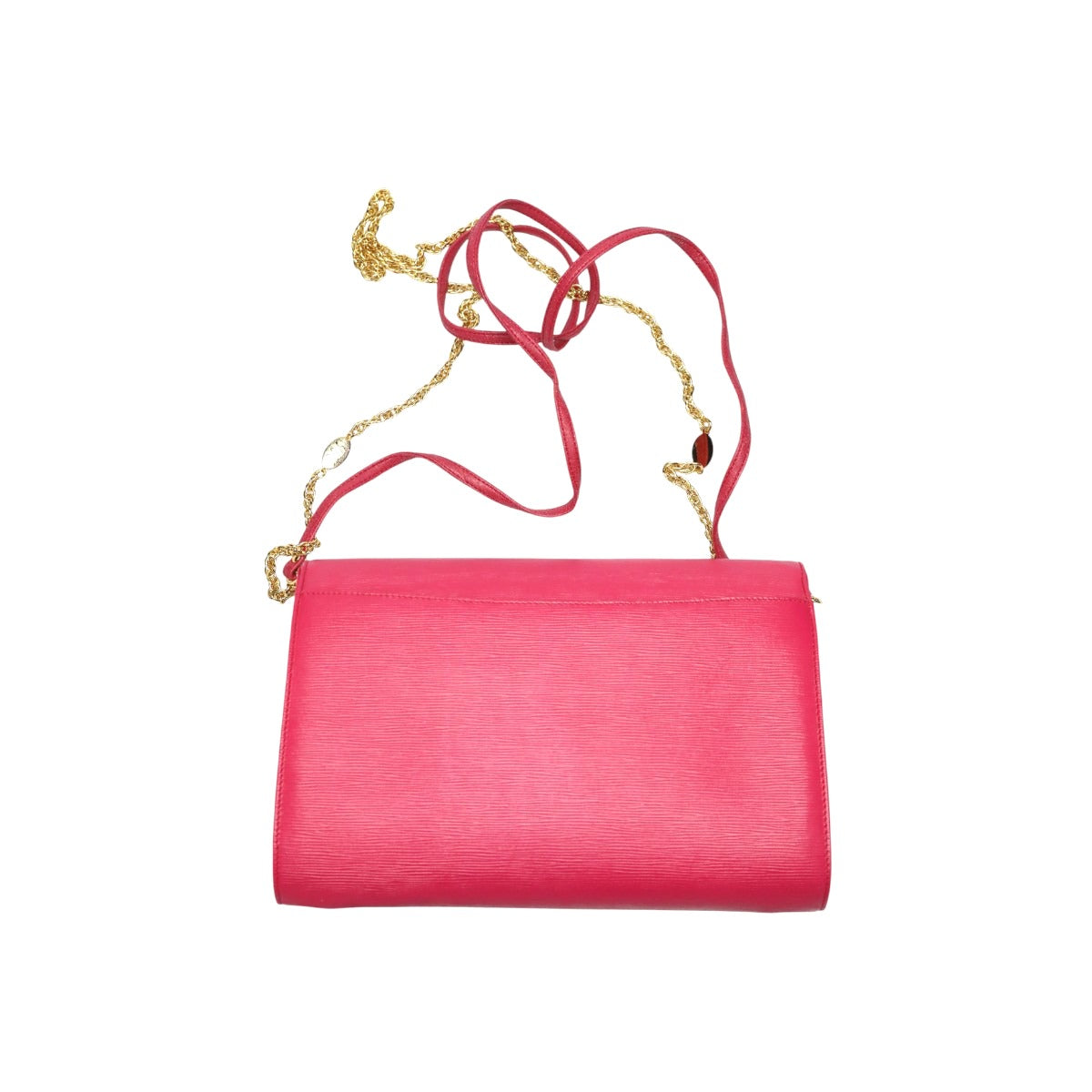 キミジマ KIMIJIMA PARIS TOKYO ショルダーバッグ
 チェーンバッグ Wチェーン Wフラップ 肩掛け レザー ピンク 【SS】
 【中古】