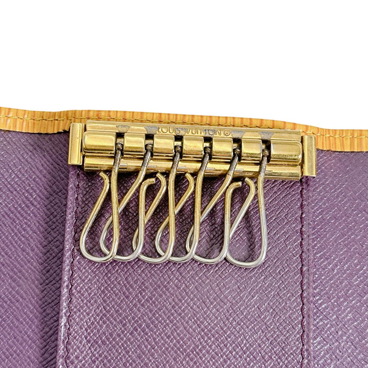ルイヴィトン LOUIS VUITTON キーケース
 6本用キーケース エピ ミュルティクレ6 エピレザー M63819 タッシリイエロー LV
 【SS】
 【中古】