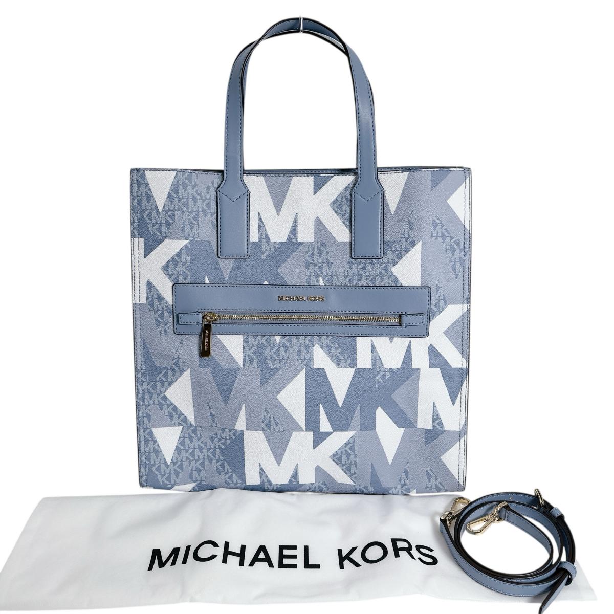 マイケルコース Michael Kors トートバッグ
 2WAYバッグ ケンリー ショルダーバッグ レザー 35H1GY9T3T ブルー 【SS】
 【中古】