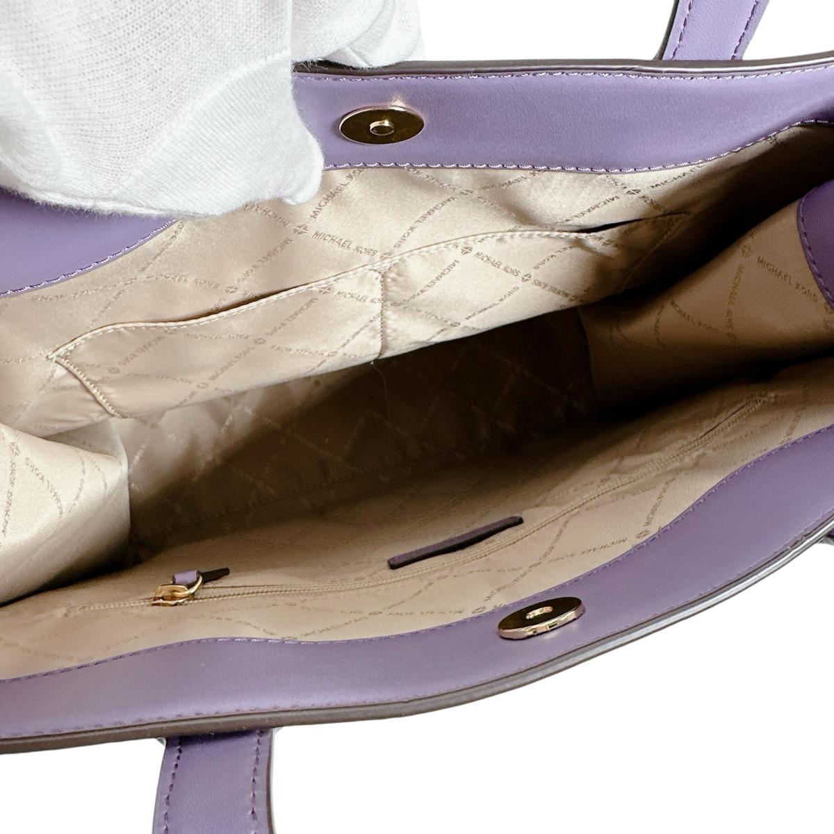 マイケルコース Michael Kors トートバッグ
 2WAYバッグ ケンリー ショルダーバッグ レザー 35H1GY9T3T パープル 【中古】