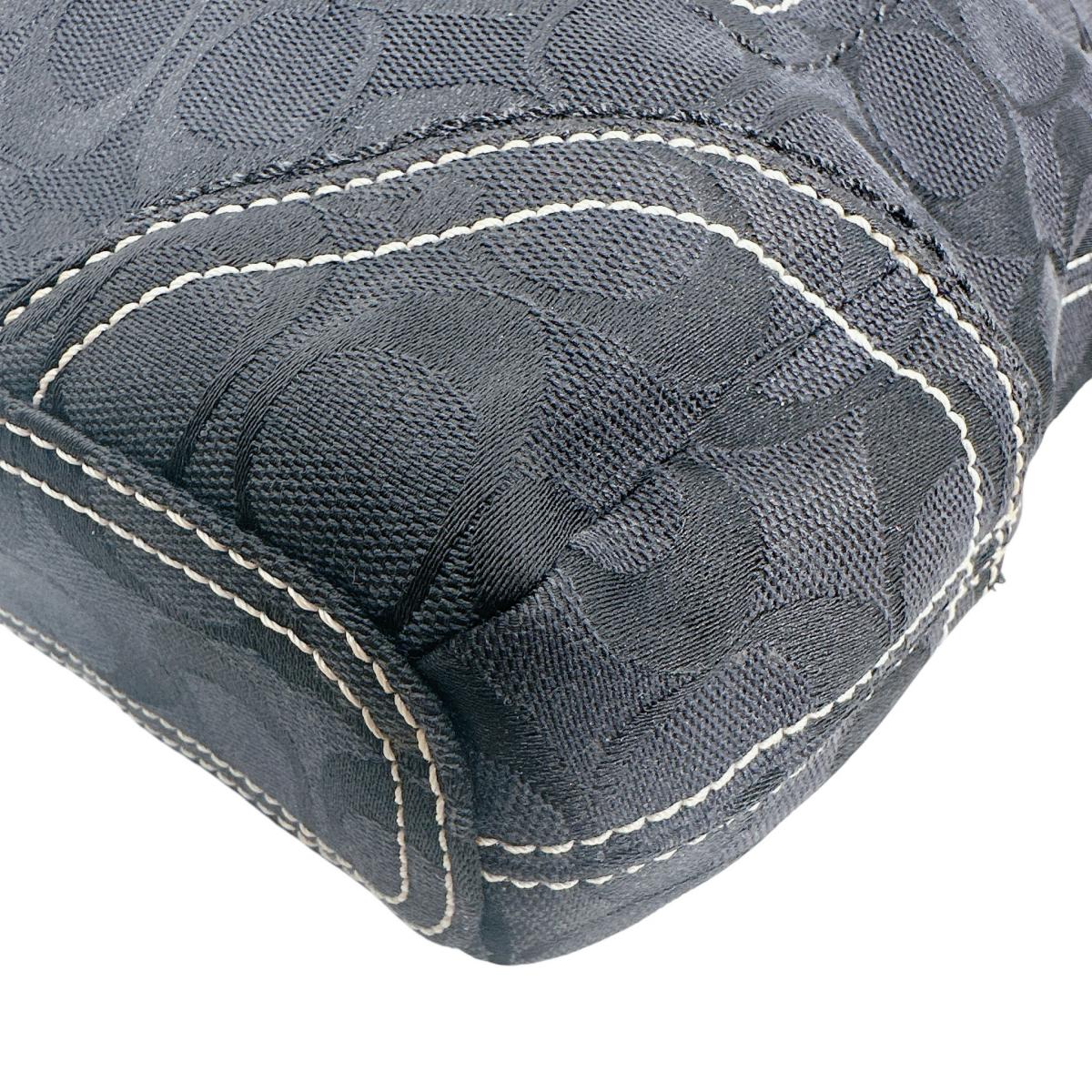 コーチ COACH ショルダーバッグ
 斜め掛け シグネチャー ショルダーバッグ キャンバス J0649 ブラック 【SS】
 【中古】