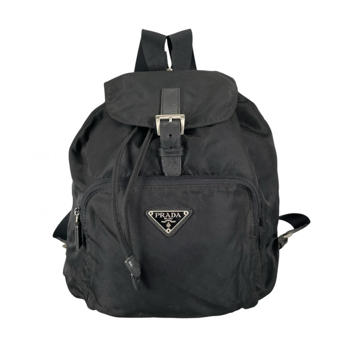 プラダ PRADA リュック・デイパック
 ナイロン バックパック リュック ナイロン B4650F ブラック 【SS】
 【中古】