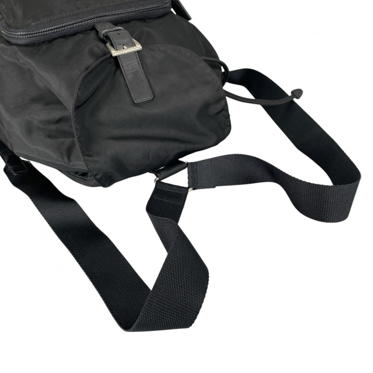 プラダ PRADA リュック・デイパック
 ナイロン バックパック リュック ナイロン B4650F ブラック 【SS】
 【中古】