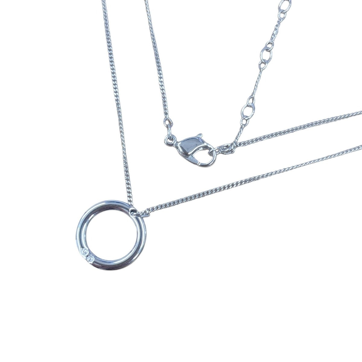 スワロフスキー SWAROVSKI ネックレス
 ネックレス サークルペンダント ラインストーン Not specified（指定なし） シルバー 【SS】
 【中古】