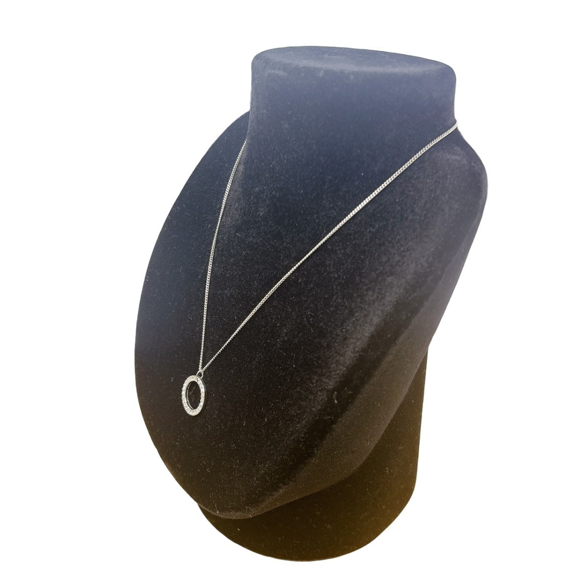 スワロフスキー SWAROVSKI ネックレス
 ネックレス サークルペンダント ラインストーン Not specified（指定なし） シルバー 【SS】
 【中古】