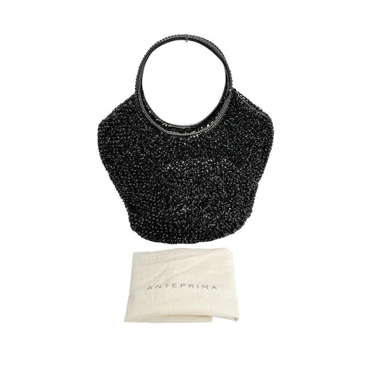 アンテプリマ ANTEPRIMA ハンドバッグ
 ワイヤーバッグ パーティー 結婚式 ワイヤー ブラック 【SS】
 【中古】