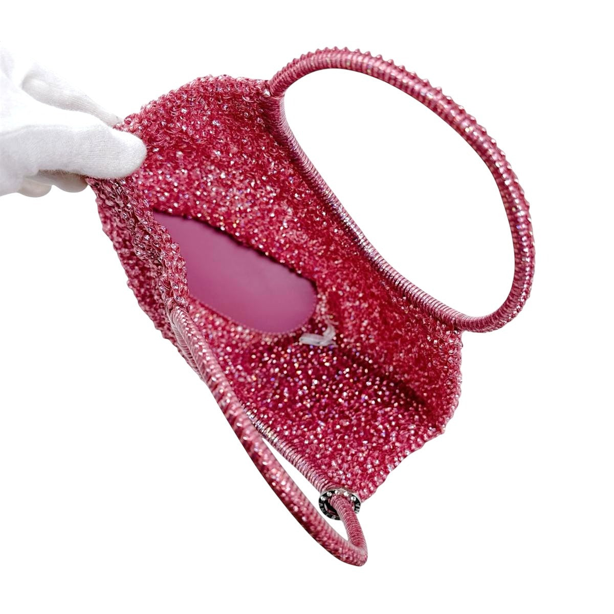 アンテプリマ ANTEPRIMA ハンドバッグ
 ワイヤーバッグ パーティー 結婚式 ワイヤー ピンク 【SS】
 【中古】