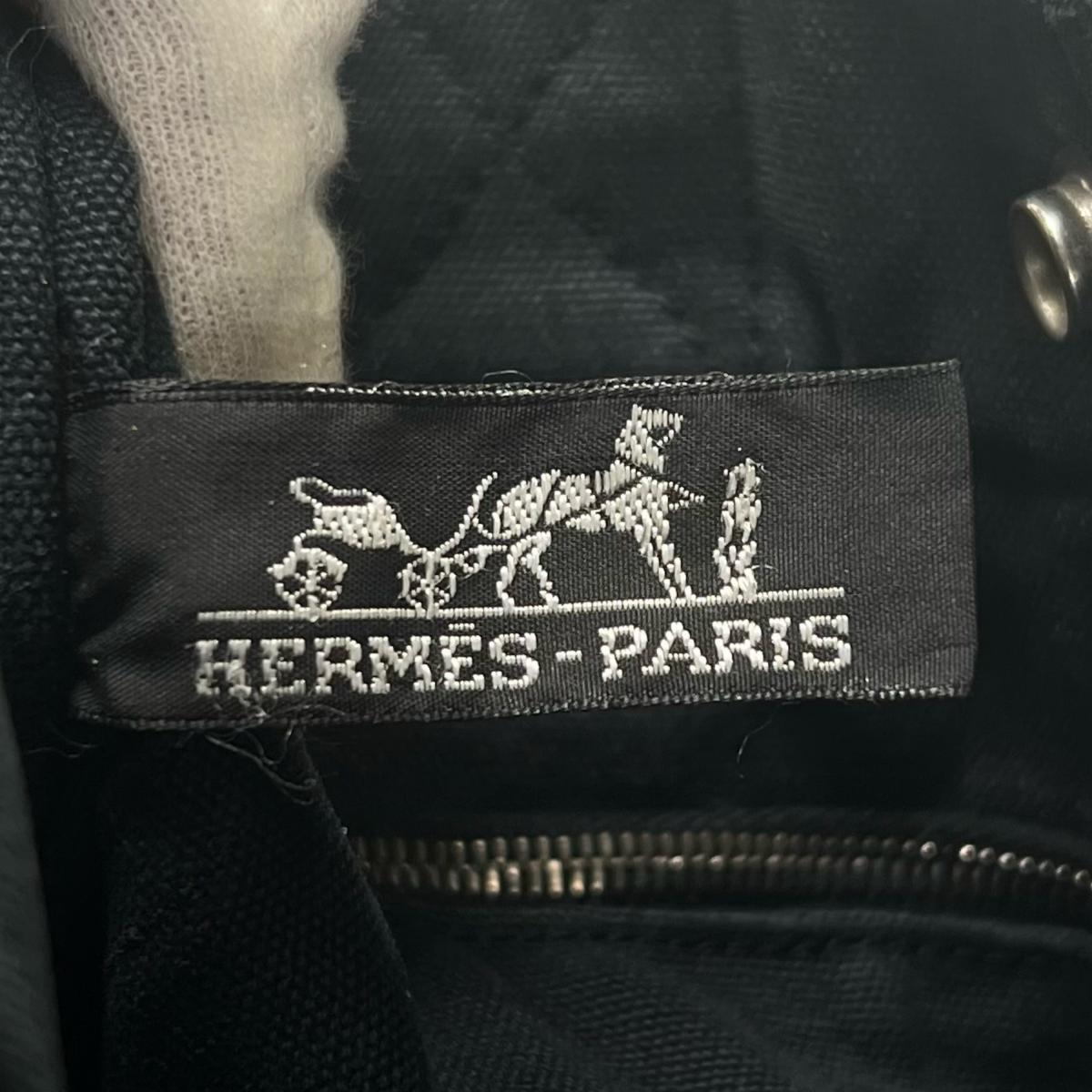 エルメス HERMES トートバッグ
 ハンドバッグ キャンバス フールトゥPM キャンバス ブラック 【SS】
 【中古】