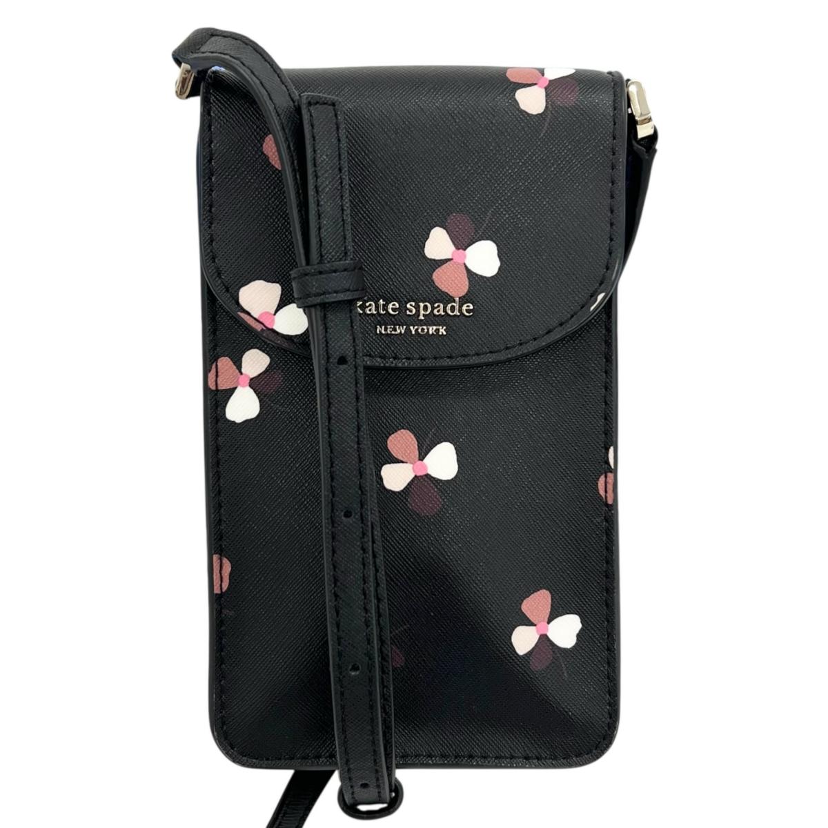 ケイトスペード Kate Spade ショルダーバッグ
 ショルダーバッグ フローラル柄 Dusk Buds レザー ブラック 【SS】
 【中古】